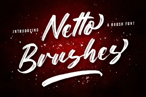 Netto Brushes font