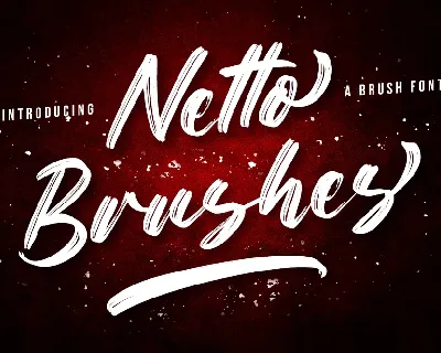 Netto Brushes font