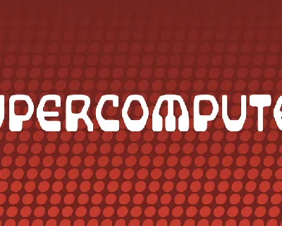 Supercomputer font