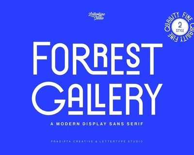 Forrest Gallery font