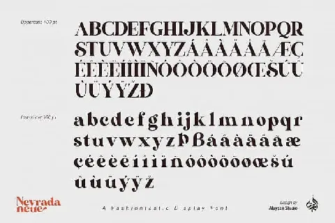 AL Nevrada Neue Display font