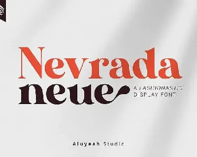 AL Nevrada Neue Display font