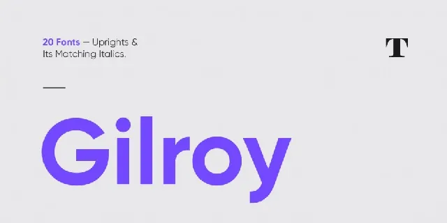 Gilroy Family font