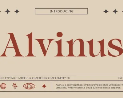 Alvinus font