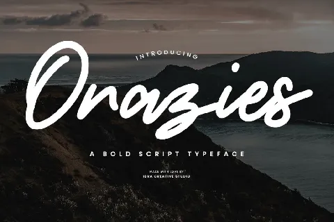 Orazies Personal Use font