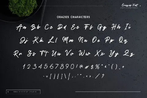 Orazies Personal Use font