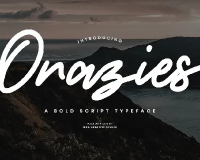 Orazies Personal Use font