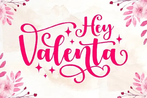 Hey Valenta font