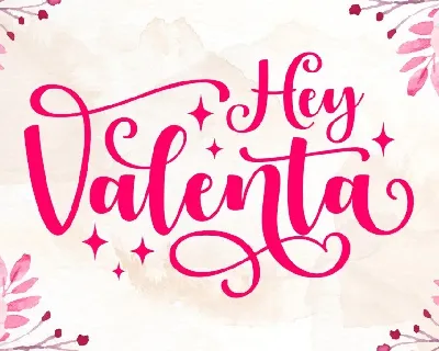 Hey Valenta font