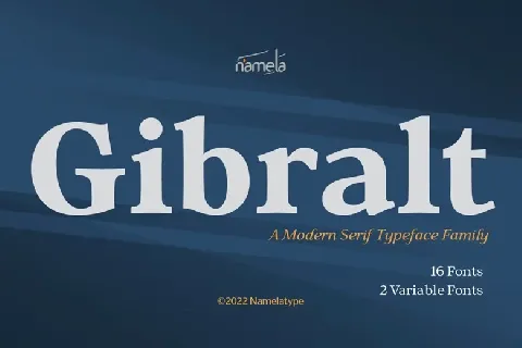 Gibralt font