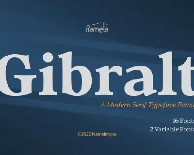 Gibralt font