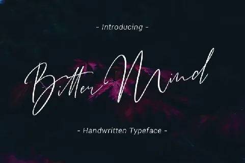 Bitter Mind Script font