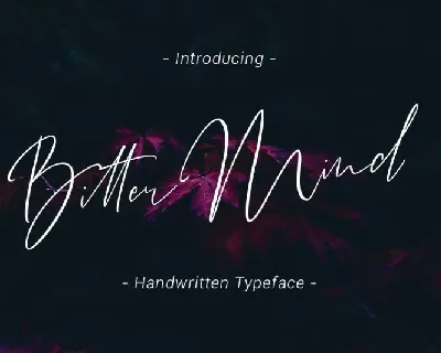 Bitter Mind Script font