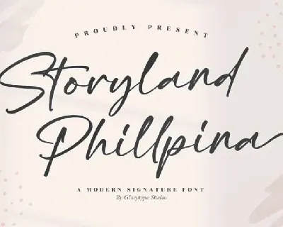 Storyland Phillpina font