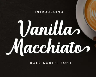Vanilla Macchiato font