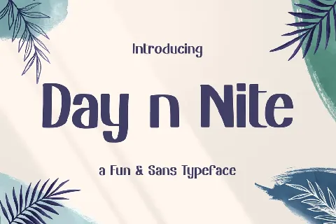 Day n Nite Free Trial font