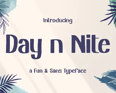 Day n Nite Free Trial font