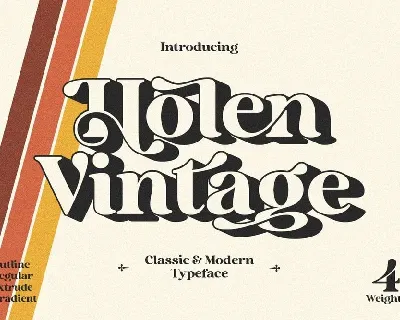 Holen Vintage font