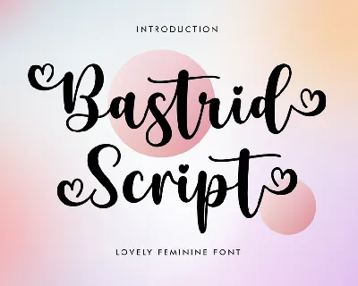 Bastrid Script font