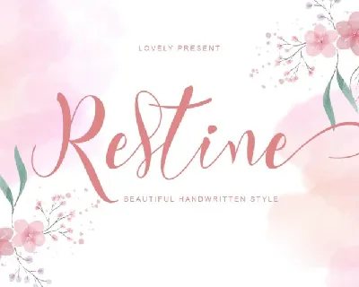 Restine Script font