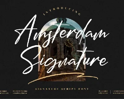 Amsterdam Signature Typeface font