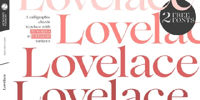 Lovelace Family font