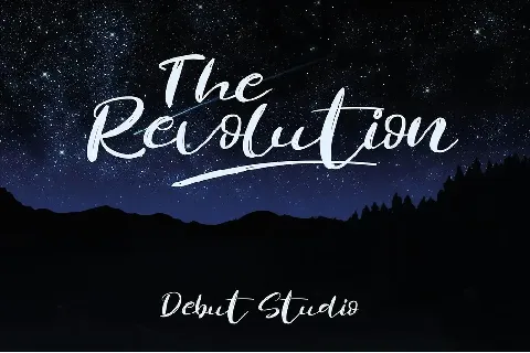 Revolution Brush font