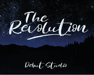 Revolution Brush font