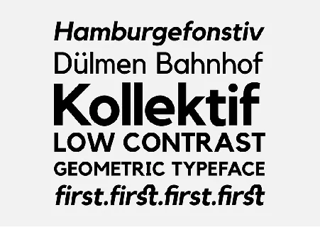 Kollektif Typeface font