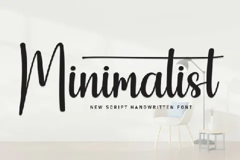 Minimalist Script Typeface font