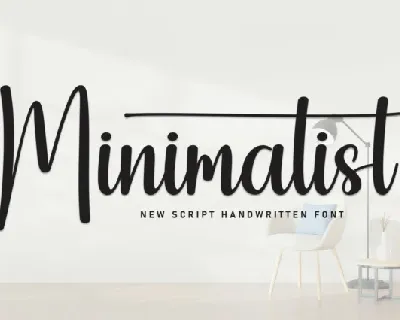 Minimalist Script Typeface font