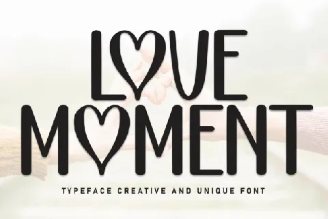 Love Moment Display font