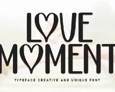 Love Moment Display font