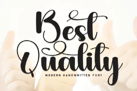 Best Quality Calligraphy font