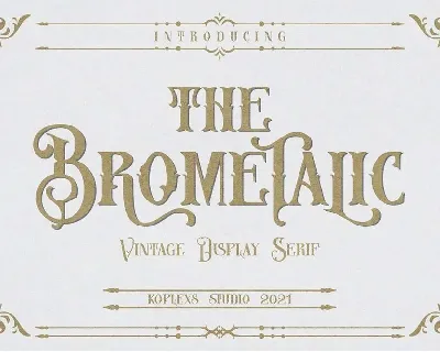 Brometalic font