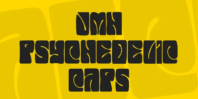 JMH Psychedelic CAPS font