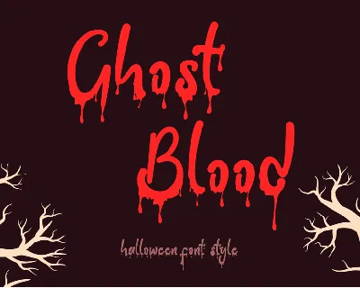 Ghost Blood font