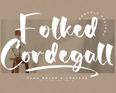 Folked Cordegall font