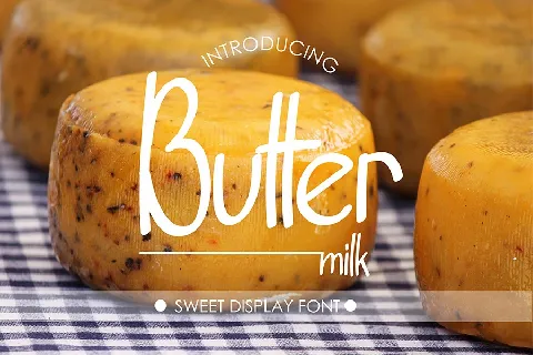 Buttermilk font