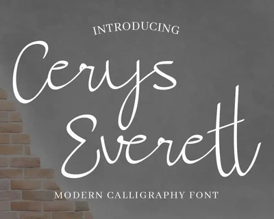 Cerys Everett Demo font