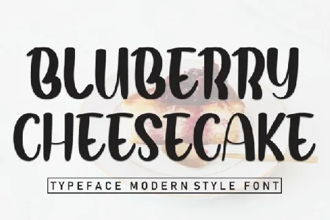 Bluberry Cheesecake Display font