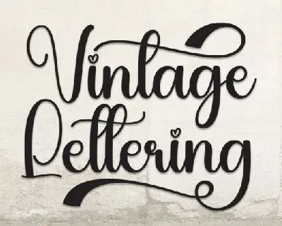 Vintage Lettering Script font