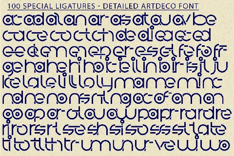 Detailed Artdeco Demo font