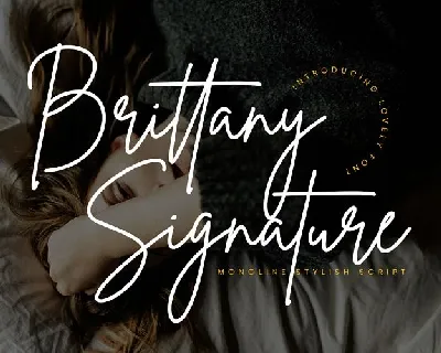 Brittany Signature font