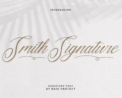 Smith Signature Demo font