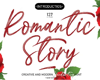 Romantic Story font