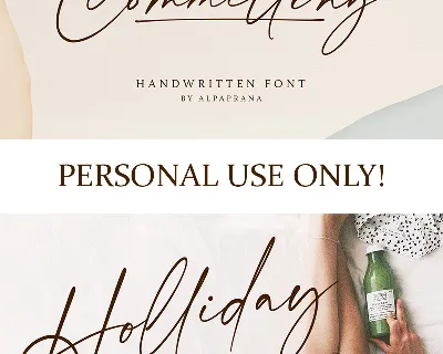 Committing font