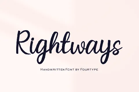 Rightways font