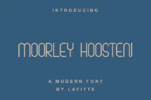 Moorley Hoosten Sans Serif font