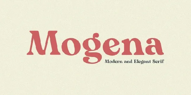 Mogena font